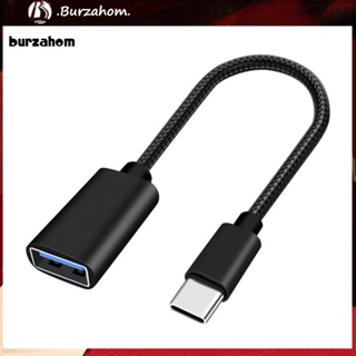 Bur_ อะแดปเตอร์สายเคเบิล USB C เป็น USB Type C OTG USB C ตัวผู้ เป็น USB 2.0 ตัวเมีย สําหรับสํานักงาน