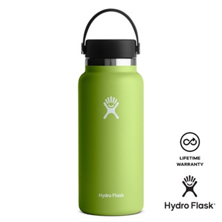 Hydro Flask ขวดน้ําสเตนเลส แบบพกพา ขนาด 32 ออนซ์ 40 ออนซ์ สีเขียวสาหร่าย สําหรับเล่นกีฬากลางแจ้ง