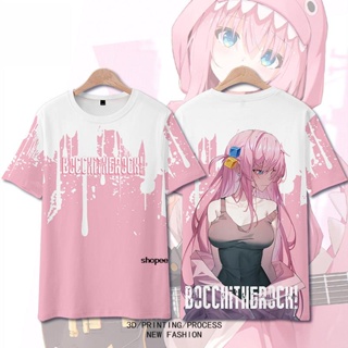 เสื้อยืดแขนสั้น พิมพ์ลายการ์ตูนอนิเมะ Lonely Rock Goto Ichiri Pochi Sauce สําหรับผู้ชาย และผู้หญิง