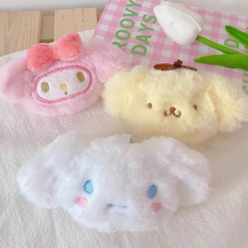 พวงกุญแจ จี้ตุ๊กตา Hello Kitty Sanrio Stuff Plush Melody Cinnamoroll Kuromi น่ารัก ของเล่นสําหรับเด็ก