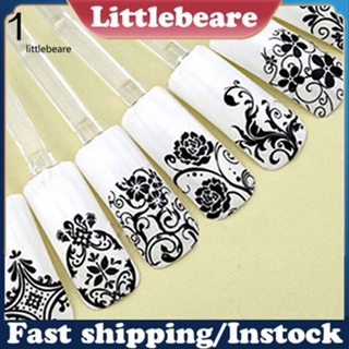 &lt;littlebeare&gt; สติกเกอร์ ลายดอกไม้ 3D สําหรับติดตกแต่งเล็บ DIY 1 แผ่น 108 ชิ้น