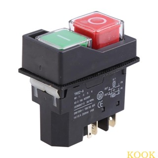 Kook สวิตช์นิรภัย 16A AC250V IP55 กันน้ํา สําหรับเครื่องทําสวน