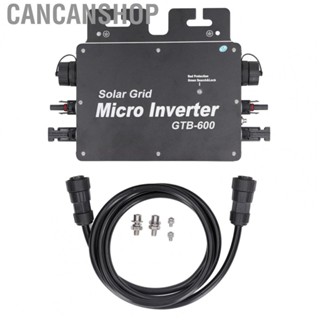 Cancanshop Solar Inverter  Safe Solar Grid Tie Inverter AC 190-270V  Indicate  Extensible WiFi Control  for Generation Systems