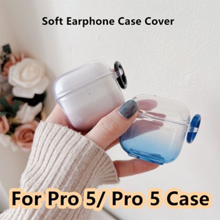 【ของแท้】เคสหูฟัง แบบนิ่ม ไล่โทนสี สําหรับ Pro 5 Pro 5 Mini