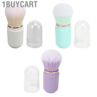 1buycart Nail Dust Brush  Shape Portable Retractable Artificial Fiber Nail  Brush for Blusher Manicure Tools