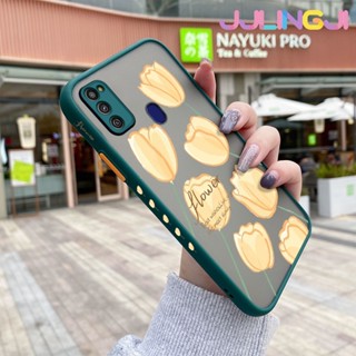 เคสโทรศัพท์ ซิลิโคนนิ่ม ใส กันกระแทก ลายดอกไม้สีเหลือง สําหรับ Samsung galaxy M21 M30s