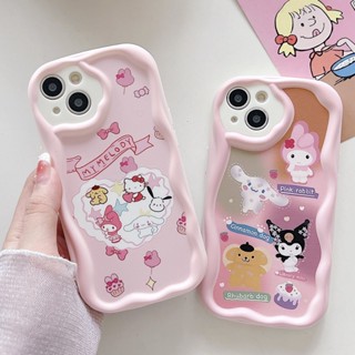 Cartoon Melody Kuromi Phone Case Compatible For iphone 14 13 Mini 12 11 Pro Max X Xs XR Max 6 6S 7 8 Plus Se 11pro 14pro 8plus 7plus 12promax KT Cat Soft Back Cover