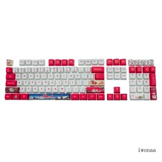 Iwo ปุ่มกดคีย์บอร์ด 108 คีย์ PBT OEM Profile DYE SUB สําหรับ Cherry MX Switch