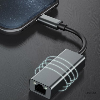 Iwo อะแดปเตอร์สายเคเบิลอีเธอร์เน็ต USB C เป็นอีเธอร์เน็ต RJ45