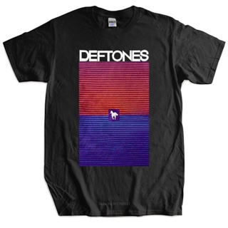 เสื้อยืดลําลอง แขนสั้น พิมพ์ลาย Euro TOPS Deftones Abstract Sunset สําหรับผู้ชาย และผู้หญิงS-5XL