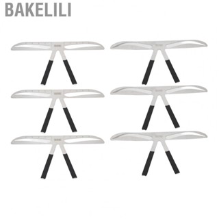 Bakelili Eyebrow Ruler Stencil  Template Professional Stainless Steel Portable 3pcs Flexible for Home