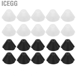 Icegg 10pcs Hearing Amplifier Ear Plugs Flexible Horn Shaped Silicone Ampli US