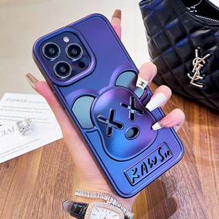 เคสโทรศัพท์มือถือแบบนิ่ม กันกระแทก ลายหมีกลวง หรูหรา สําหรับ iphone 14 Pro Max case 11 12 13 Pro Max 14 plus