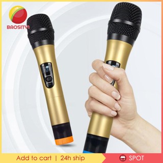 [Baosity1] เครื่องขยายเสียง พร้อมไมโครโฟนไร้สาย 2 ชิ้น สําหรับไลฟ์สด