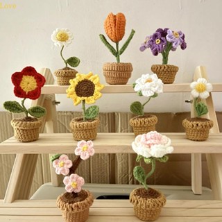 ช่อดอกไม้ถักมือ สําหรับตกแต่งสวนกลางแจ้ง