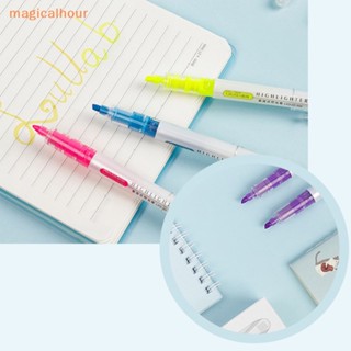 Magicalhour^^ ปากกามาร์กเกอร์ เรืองแสง แบบหนา สําหรับนักเรียน