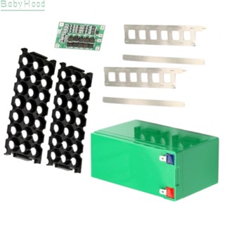 【Big Discounts】12V 7Ah Battery Case Holder Fit 18 650 Cells 3*7 BMS Nickel Strip Storage Box#BBHOOD