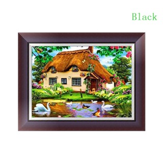 Black House ชุดงานปักครอสติชเม็ดบีด ทรงเพชร 5D DIY สําหรับตกแต่งบ้าน ออฟฟิศ