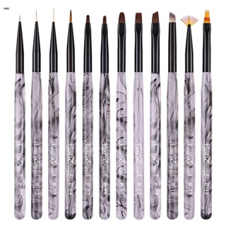 พู่กันสำหรับเพ้นท์เล็บบรรจุ Smoke Stick Nail Enhancement Pen Special Nail Set Pen Color Drawing Pull Pen Halo Dye Phototherapy Pen nuuo