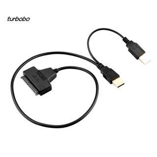 Turbobo สายเคเบิลอะแดปเตอร์เชื่อมต่อฮาร์ดดิสก์ SATA เป็น USB 2.0 2.5 นิ้ว