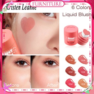 ♕ Kristen Leanne Love Donut Air Cushion Liquid Blush Natural Nude Makeup Matte Velvet Pink Rouge Smooth Long Lasting Face Makeup 6 แบบ FURNITURE