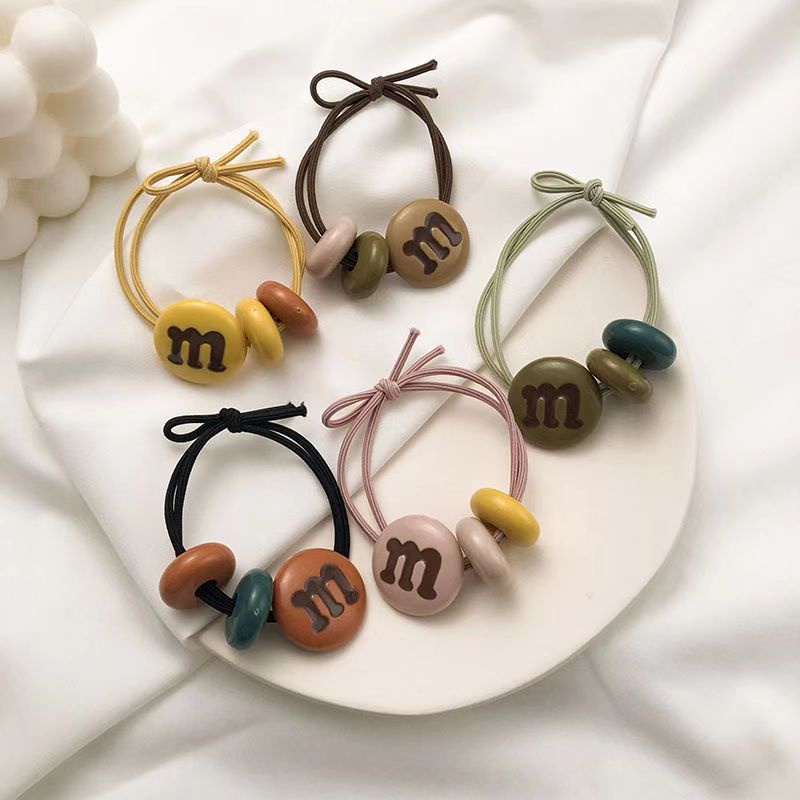 ยางรัดผม ยางรัดผม น่ารัก เข้ากับทุกการแต่งกาย สีแคนดี้ เรียบง่าย แฟชั่นฤดูใบไม้ผลิ สําหรับผู้หญิง