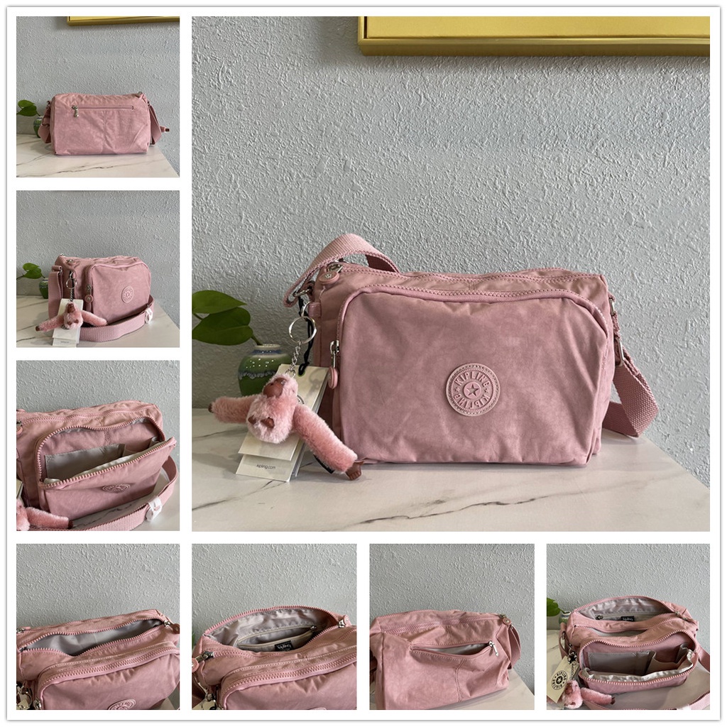 Klipling กระเป๋าสะพายข้าง ผู้หญิง 4 ซิป กระเป๋าสะพายไหล่ ลําลอง K12969 (9 สี)