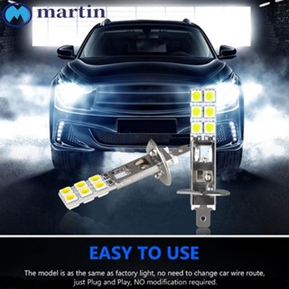 MARTIN หลอดไฟหน้า LED H1 55W 6000K สีขาว ทนทาน อุปกรณ์เสริม สําหรับรถยนต์