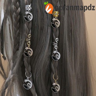 OCEANMAPDZ เครื่องประดับ แหวนลูกปัด สีทอง สีเงิน สําหรับตกแต่งวิกผม