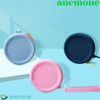 ANEMONE กระเป๋าใส่เหรียญ ซิลิโคน น่ารัก เรียบง่าย กล่องเก็บหูฟัง ผู้หญิง นักเรียน หูฟัง เคสหูฟัง