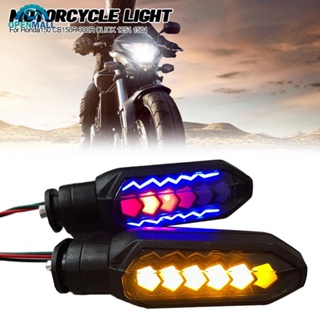 Openmall ไฟเลี้ยว LED สีเหลืองอําพัน อุปกรณ์เสริม สําหรับรถจักรยานยนต์ Honda150 CB150R 300R CLICK 1251 1501 B9M4 1 ชิ้น