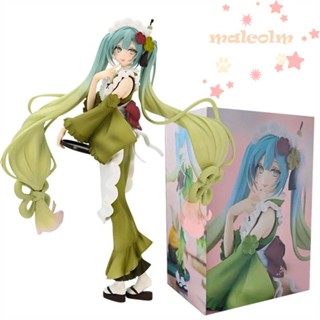 Malcolm โมเดลฟิกเกอร์ PVC รูปการ์ตูน Miku Matcha Ice Cream Hatsune Miku ขนาด 23 ซม. ของขวัญ สําหรับเด็กผู้หญิง