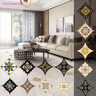 Familywind&gt; สติกเกอร์ พิมพ์ลายกระเบื้อง กันน้ํา สําหรับติดตกแต่งพื้นกระเบื้อง