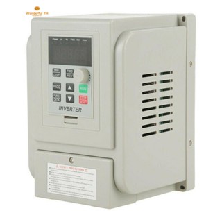 อินเวอร์เตอร์ไดร์ฟความถี่ตัวแปร 2.2KW 3HP 220V CNC VFD VSD Single To 3 Phase