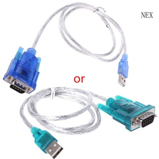 Nex อะแดปเตอร์แปลงสายเคเบิ้ล USB เป็น RS232 Serial Port 9 Pin DB9 Serial COM Port