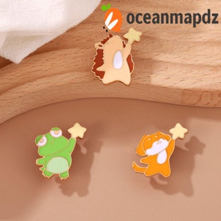 OCEANMAPDZ เข็มกลัด โลหะผสม รูปหมีน่ารัก เหมาะกับของขวัญ สําหรับตกแต่งเสื้อผ้า