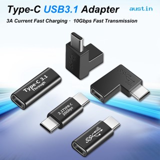 Ay-อะแดปเตอร์แปลงซิงค์ข้อมูล 10GBbps USB3.1 Type-C ขนาดเล็ก แบบพกพา ชาร์จเร็ว สําหรับแล็ปท็อป