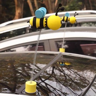 Long Spring Bee Roof Decoration without Antenna Universal Car Finding Artifact Cartoon cute doll decoration Car exterior decoration