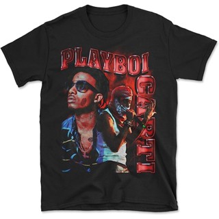 เสื้อยืด Playboy Carti Whole Lotta สีแดง สไตล์วินเทจ