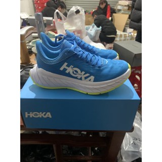 พร้อมส่ง HOKA ONE ONE ONE Carbon X 2 รองเท้ากีฬา รองเท้าวิ่ง ดูดซับแรงกระแทก สีฟ้า สีเหลือง B6EI