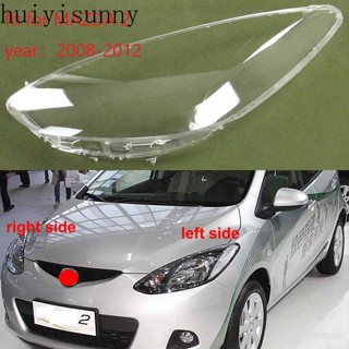 Huiyisunny ฝาครอบเลนส์ไฟหน้าซ้าย ขวา แบบใส สําหรับ MAZDA 2 MAZDA 2 M2 DEMIO 2009~2014