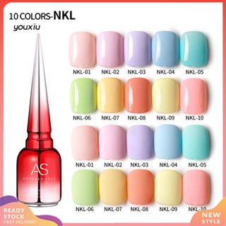 Youxiu สีเจลลี่ใส UV LED 15 มล. สําหรับตกแต่งเล็บ