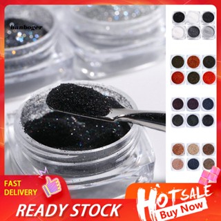 Han กลิตเตอร์ แวววาว 6 สี ไม่ตก สําหรับตกแต่งเล็บ DIY 1 ชุด