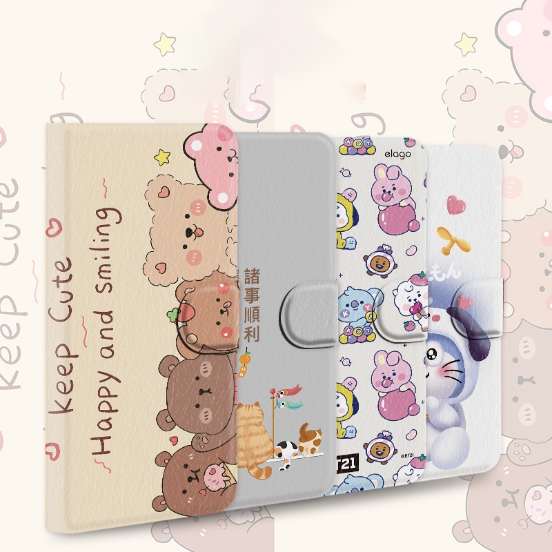 เคสโทรศัพท์การ์ตูน Samsung เหมาะสําหรับ Note10+Pro S8+S9 Plus S10E S10+Flip Magnetic Protective Case