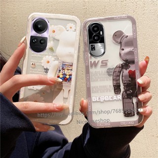 เคสโทรศัพท์มือถือแบบนิ่ม TPU กันกระแทก ลายหมีเท่ แฟชั่น สําหรับ OPPO Reno10 Reno10 Pro+ Plus 5G OPPO A78 4G 2023 Reno10 Pro 5G