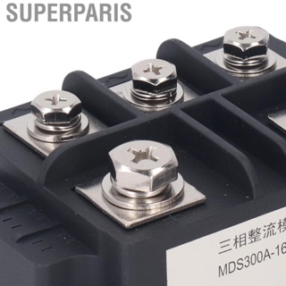 Superparis 3 Phase Bridge Rectifier  300A 1600V Easy To Use ABS Brass Fast Heat Dissipation Diode Power Module 5 Terminals for Industry