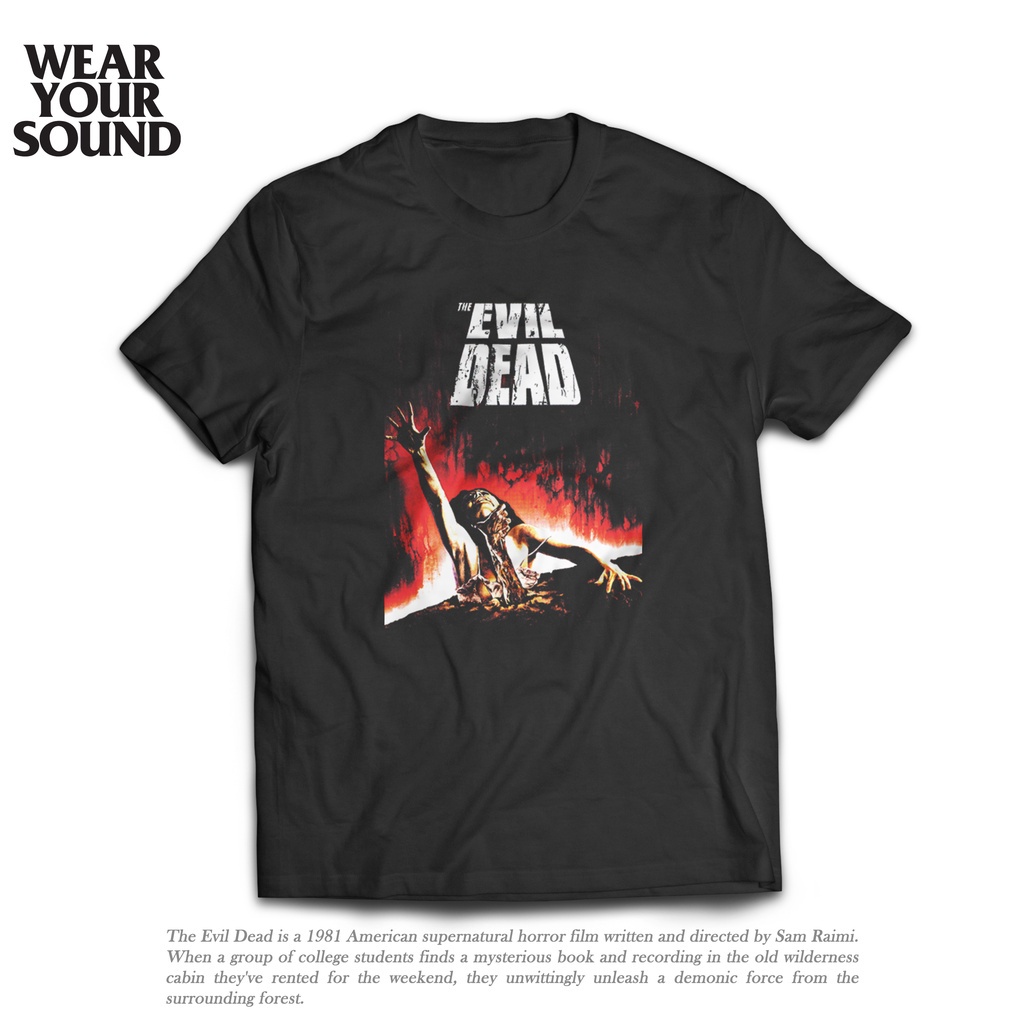 ยินดีต้อนรับ 3 เสื้อยืด พิมพ์ลายภาพยนตร์ The Evil Dead 1981