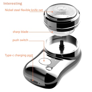 [Interesting] มีดโกนหนวดไฟฟ้า ขนาดเล็ก แบบพกพา ชาร์จ USB สําหรับผู้ชาย