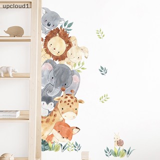 [upcloud1] สติกเกอร์วอลเปเปอร์ ลายสัตว์น่ารัก สําหรับตกแต่งบ้าน DIY [TH]