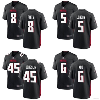 เสื้อกีฬาแขนสั้น ลายทีมชาติฟุตบอล Koo London Jones HQ1 2023-2024 NFL Atlanta Falcons ชุดเหย้า สําหรับผู้ชาย QH1